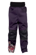 Softshellové kalhoty dětské Sova fialová - Vel. 146-152