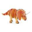 Dřevěné 3D puzzle Dinosaurus Dino Janod - Triceratops