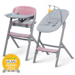 Set jídelní židlička Livy Olive + lehátko Calmee, Premium Kinderkraft - Pink