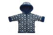 Kabátek s kapucí dvouvrstvý na zip Bubliny Baby Service - Modrý Vel. 56