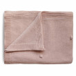 Mushie pletená dětská deka z organické bavlny Puntíkovaná - Blush