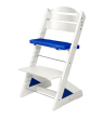 Dětská rostoucí židle Jitro Plus bílá - Modrý klín + modrý