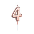 Svíčka dortová rose gold 5 cm - číslo 4