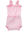 Plavky Happy Nappy kostýmek - Růžový kanýrek - Vel. S (0 - 4 měs)