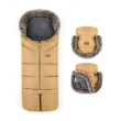 Set zimní fusak Arctic 4v1 + rukavice na kočárek Furry Petite & Mars - Elegant Caramel