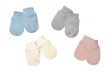 Bavlněné rukavičky pro novorozence úplet Baby Service Vel. 1 - Růžové