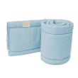 Luxusní mantinel mušelín do postýlky 180 cm Esito - Blue - modrá