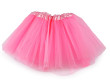 Karnevalová sukýnka 3 vrstvá  - Světle růžová