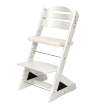 Dětská rostoucí židle Jitro Plus bílá - Černý klín + lněný