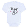 Body s potiskem New Baby Born in 2024 růžové  - Vel. 68