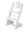 Dětská rostoucí židle Jitro Plus bílá - Bílý klín + lněný
