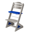 Dětská rostoucí židle Jitro Plus Šedá - Modrý klín + modrý