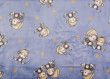 Deka flanell fleece 70 x 100 cm - Modrá opice