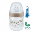 For Nature láhev s kontrolou teploty 150 ml Nuk - Hnědá