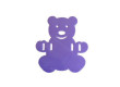Plavecká deska Baby medvídek 280 x 300 x 38 mm - Fialová