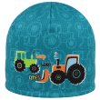 Funkční čepice Picowinter s fleesem Traktory - Tyrkysová Vel. 2