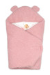 Beránková zavinovačka s kapucí bavlna/beránek Teddy  - Baletka pudrově růžová