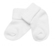 Kojenecké ponožky bílé Baby Nellys - Vel. 6 - 9 m