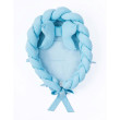 Pletené hnízdečko pro miminko Velvet Belisima  - Blue