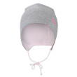 Čepice zavazovací podšitá Outlast ® - šedý melír/růžová baby - Vel. 3 (42-44 cm)