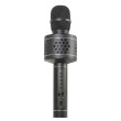 Mikrofon karaoke Bluetooth na baterie s USB kabelem - Černý