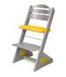 Dětská rostoucí židle Jitro Plus Šedá - Žlutý klín + žlutý