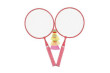 Badminton sada dětská - Růžová