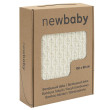 Bambusová pletená deka New Baby se vzorem 100 x 80 cm - Cream