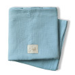 Mušelínová deka dvojitá 75 x 100 cm Esito - Blue