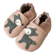 Kožené capáčky Barefoot Vel. S (0-6 měs.) Hopi Hop - Srnka
