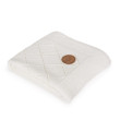 Pletená deka v dárkovém balíčku 90 x 90 cm Rýžový vzor Ceba - Krémová