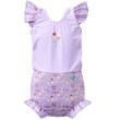 Plavky Happy Nappy kostýmek - Lilac Spring Frills s volánky - Vel. S