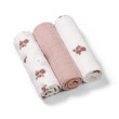 Mušelínové plenky Super Soft růžové 3 ks 70x70 cm BabyOno - Flowers