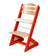 Dětská rostoucí židle Jitro Plus barevná  - Červená + přírodní