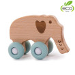 Dřevěná hračka B-WOODY - Elephant Pastel Blue