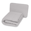 Mušelínový set přikrývka a polštář 135 x 100 / 40 x 60 cm Babymatex - Světle šedý