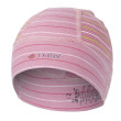 Čepice smyk baby pruh Outlast® Stř. růžový - Vel. 2 (39 - 41 cm)
