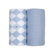 Swaddler Solid Matcha 2 balení 110 x 110 cm Lodger - Blue Fogg