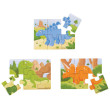 Puzzle 3v1 Bigjigs Toys - Dinosauři