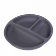 Silikonový talíř tříkomorový BocioLand  - Antracit