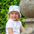 Dětský klobouk mušelín Trojlístek Bílá Esito - Vel. XL