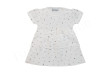 Kojenecké šaty krátký rukáv mušelín Hvězdičky s mašlí Baby Service - Vel. 62