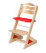 Dětská rostoucí židle Jitro Plus Buk - Červený klín + červená