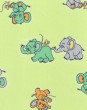 Náhradní potah na lehátko do vaničky bavlna Péťa - Zelené se sloníky