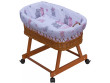 Proutěný košík na miminko Scarlett Pupis - Růžová