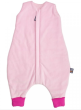 Spací pytel s nožičkami růžový plyš - Vel. 60 cm