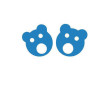 Nadlehčovací kroužky Baby medvídek 160 x 38 mm - Modrá