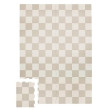 Pěnová hrací podložka 3 Sprouts - Checkerboard/Beige