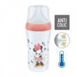 Perfect Match láhev Mickey s kontrolou teploty 260 ml Nuk - Červená