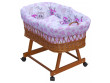 Proutěný košík na miminko Scarlett Kulíšek - Růžová